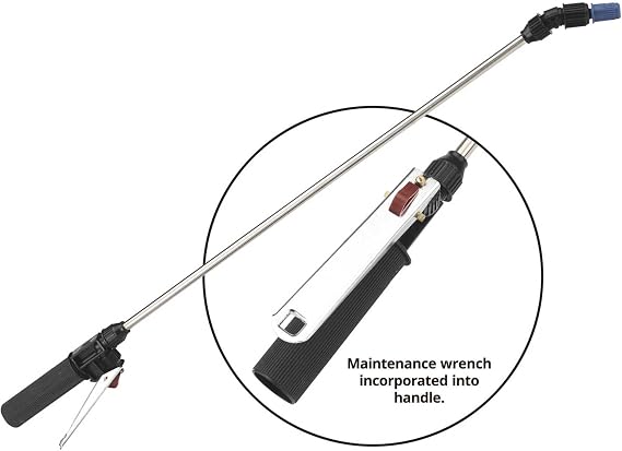 Jacto Backpack Sprayer Replacement Stainless Wand Assembly with Trigger Valve