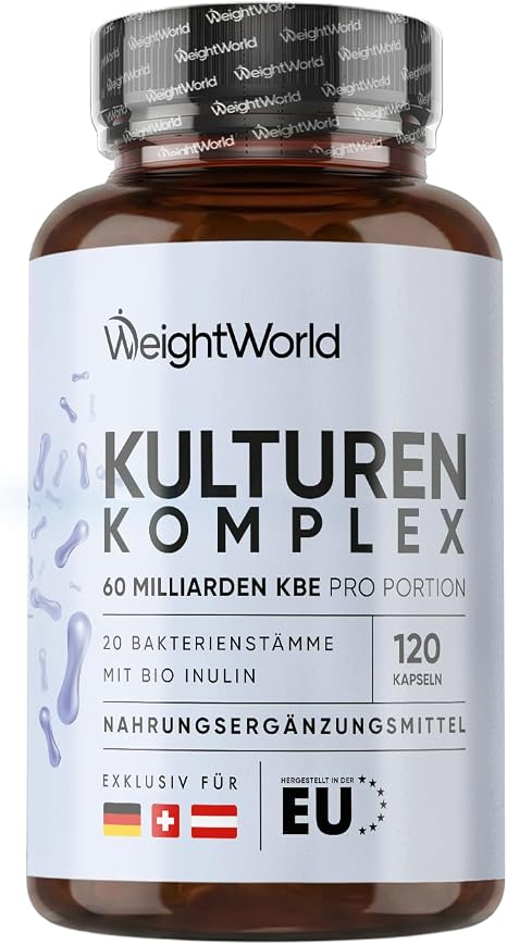 WeightWorld Kulturen Complex with 60 Billion CFU - 120 Vegan Capsules