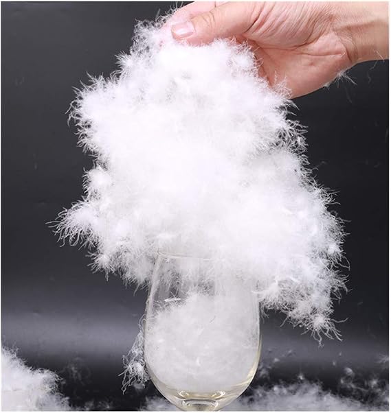 Down Bulk Goose Down Filling, 750+ Filling Power,100% Natural White No Feathers Fill Make Your Own Comforters, Pillows, Jackets,Sleeping Bag and More 1/2LB