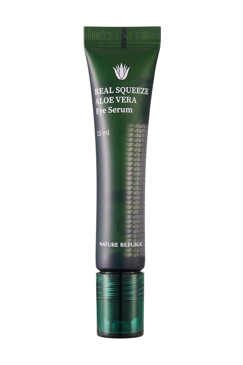 Nature Republic Real squeeze aloe vera Eye Serum-Under eye dark circles roller for puffy eyes aftersun cooling Moisturizing & Hydrating Glow, korean beauty skin care for all skin types 15ml