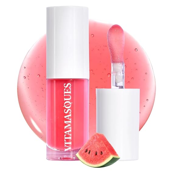 Vitamasques Korean Lip Oil Stain - Watermelon - 0.17 Fl Oz
