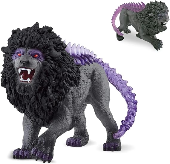 Lion Figures Ornament, Shadow Lion Model Ornaments, PVC Lion Ornaments, Simulation Animals Model, Collectible Ornaments for Teenagers, Suitable As a Birthday Gift for Teenagers