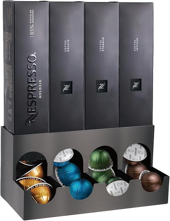 Nespresso Vertuo Pod Dispenser,Nespresso Pods Holder, Dispenses 4 Coffee Flavors (40 Vertuo Capsules),Nespresso Vertuo Pod Holder, Nespresso Pod Holder for Coffee Capsules(Holder only)