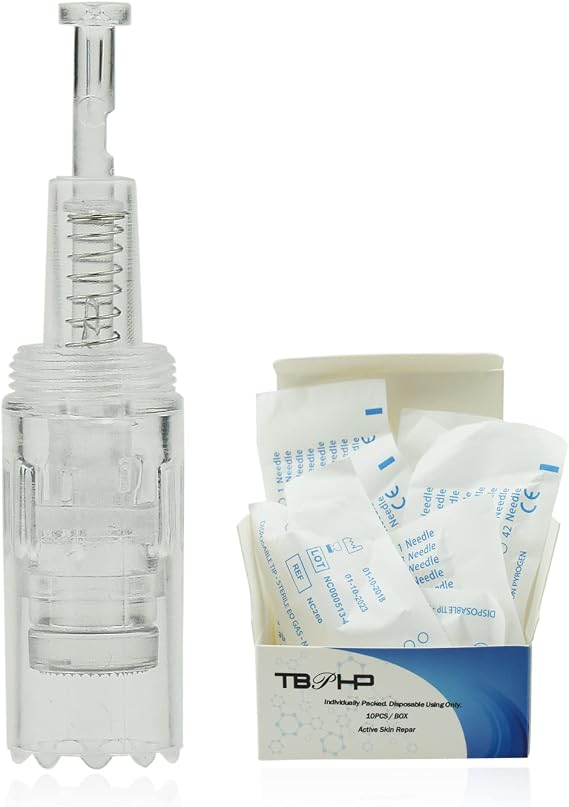 Derma Pen Screw Needle Cartridge Round nano for M1/P10/P20/P20RL(10 pcs Round nano)