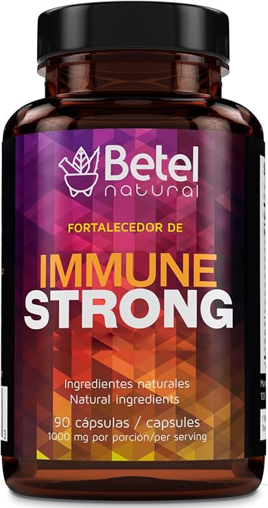 Betel Natural Immune Strong Capsules Immune Support with Echinacea, Vitamins, and Minerals - 1000 mg per Serving!