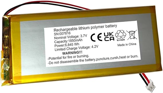 AOLIKES 1850mAh Battery Replacement for RK Royal KLUDGE RK92/ RK89/RK87/RK68plus/RK61/RK61 Plus Wireless Mechanical Keyboard