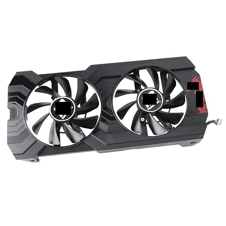Graphics Card Video Card Fan for RX 570 4GB 8GB GDDR5 85MM T129215BU RX570 Graphics Card Cooling Fan(Fan with Case)