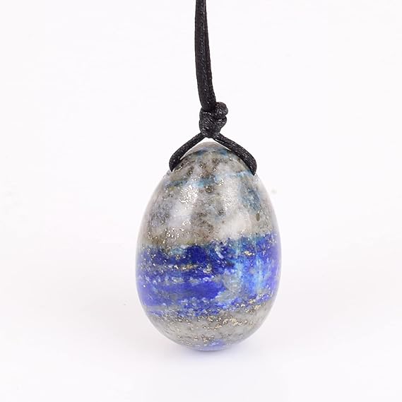 Kegel Exercise Tools Natural Lapis Lazuli Yoni Egg Crystal Quartz Massage Ball,30x20 Mm