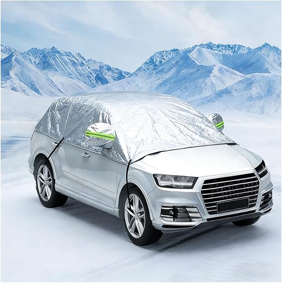 Car Windshield Snow Cover, 7-Layer Thickened Windproof Waterproof Windscreen Snow LCE Frost Protection, Automotive Exterior Windshield Ice Cover, Universal for Vehicles (39 33.9'')