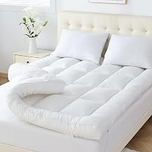 WhatsBedding 5 Inch Memory Foam Mattress Topper Full Size, 100% Cotton Extra Soft Pillow Top Mattress Topper, Filled with Fluffy Shredded Memory Foam & Thicked Down Alternative-Lined，75x54x5in
