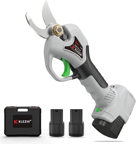Electric Pruning Shears 1inch Cutting Diameter, 16.8V Professional Cordless Battery Powered Tree Branch Pruner with 2000mAh Batteries for Branch, Fruit Plucking and Tree Trimming