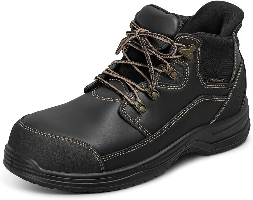 Orthofeet Graphite Orthopedic Men Slip on Work Boots