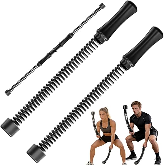 Weighted Ropeless Battle Ropes, 2PCS Quiet Cordless Battle Ropes for Home Gym with Adjustable Weights, Portable Training Rope Fitness Equipment, Strength Training Equipment for Arms Core Butt