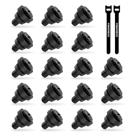 Hard Disk Mounting Screws,3.5 inch HDD Screw and Shock Absorption Rubber Washer Kit,Solid State Drives Screws Computer Case Hard Drive Mounting Accessories(18 Set)