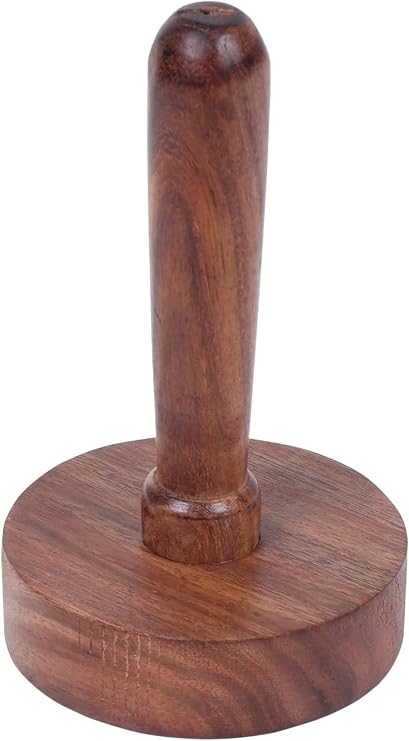 Durable Wooden Potato Masher with Ergonomic Handle | Vegetable Roti Chapati Masher | Perfect for Smooth Mashed Potatoes