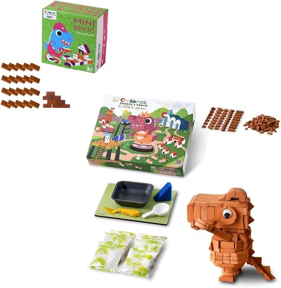 Dragon Construction Set Bundle with Rectangle Brick, Construction Education Toy for Kids 6+ Years Old, STEM Building Set, Washable and Reusable (270pcs)