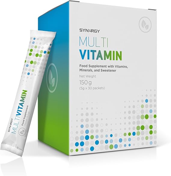 Synergy WorldWide Multivitamin 30 doses | Vitamins & Minerals Supplement | Supports Energy, Immune System | Vitamin A, D, E, K, C, B6, B12, Thiamine, Calcium, Folic Acid, Magnesium, and Zinc | 150 gr