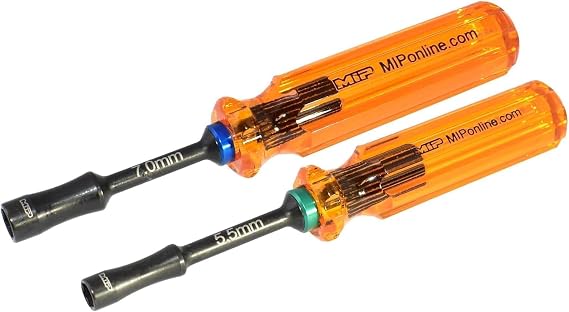 MIP Metric 3 Pack Hex Driver Wrench Set - Precision Drivers Miniature Screwdriver RC Tools (Hex Nut Driver Tool Kit)