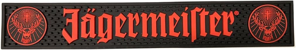 Jagermeister Black & Orange Logo Bar Mat