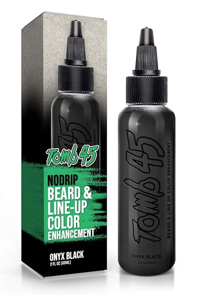 Tomb 45 NODRIP Enhancement Color | Hair Enhancer For Beard & Lineup | Water Resistant Hairline Filler Spray | Barber Beard Liner For Thicker & Fuller Hairstyling | Mens Grooming Products