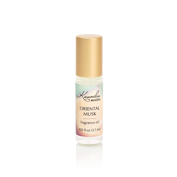 Kuumba Made Oriental Musk Fragrance Oil, Long-Lasting Small-Batch Perfume Roller, Vegan, Alcohol-Free, .125 Fl Oz