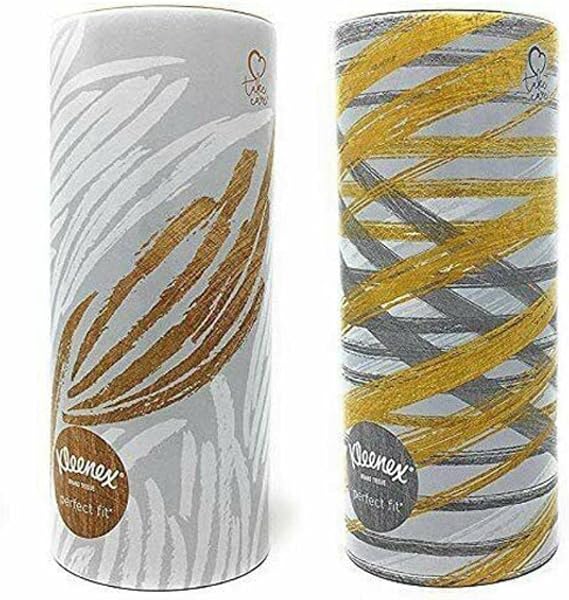 Kleenex Perfect Fit Facial Tissue Tube, 50 Count - (Pack of 2)
