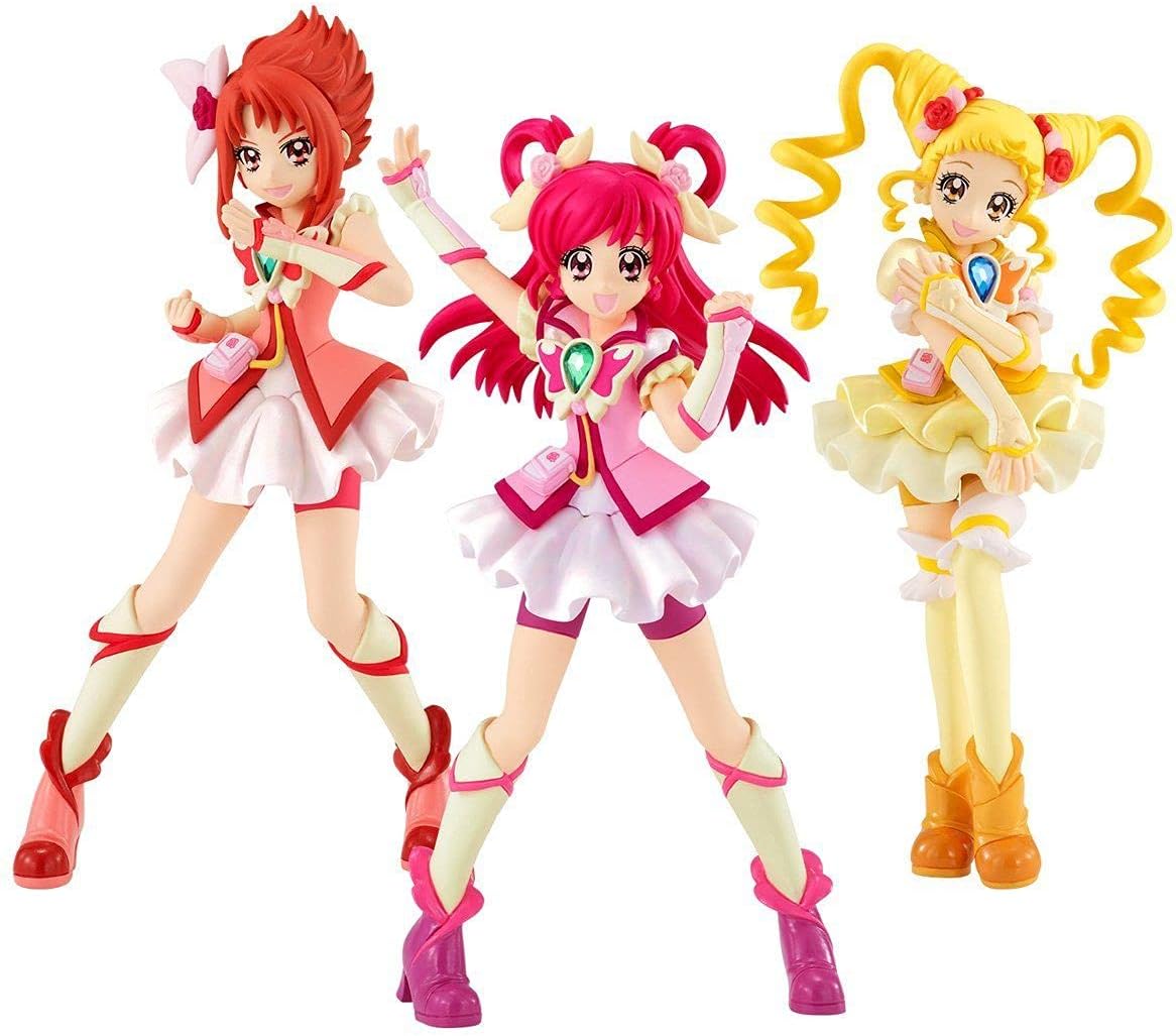 Yes! Pretty Cure 5GoGo! Cutie Figure Premium A Figure Set of 3 Cure Dream Cure Rouge Cure Monade