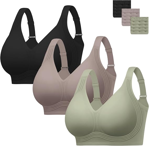 HBselect Jelly Bras for Women No Underwire Plus Size Wireless Seamless Bras