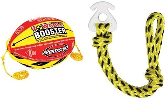 SPORTSSTUFF 53-2030 4K Booster Ball for Towables and AIRHEAD AHKC-1 KWIK-CONNECT Tube Rope Connector Bundle