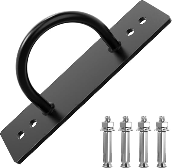 Battle Rope Anchor, Wall Ceiling Mount Bracket for Suspension Strap, Body Weight Strength Training Systems, Heavy Duty Hammock Hanging Kit for Battle Rope, Yoga and Gymnastic Rings,Boxing Equipment