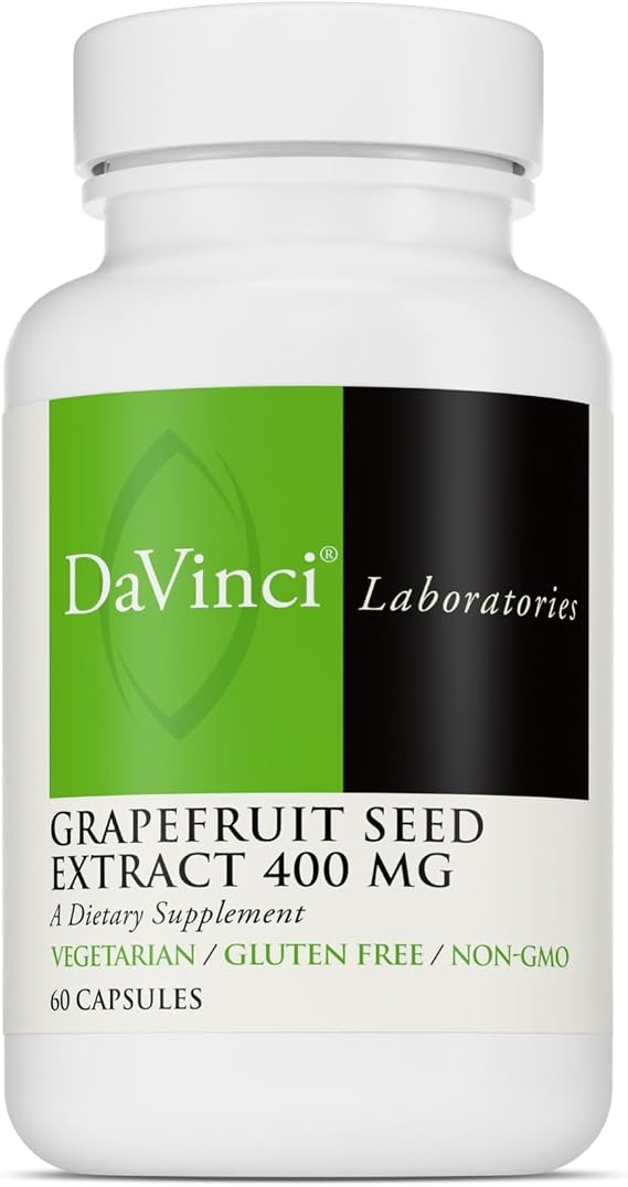 DaVinci Labs Grapefruit Seed Extract 400 mg, 60 Capsules (30-Day Supply)