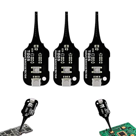 Capacitance and Inductance Tester, in-Circuit Electromagnetic Inductance Tester, Coil Tester, for PCB Repair Electronic Troubleshooting Circuit Board Maintenance (3PC)