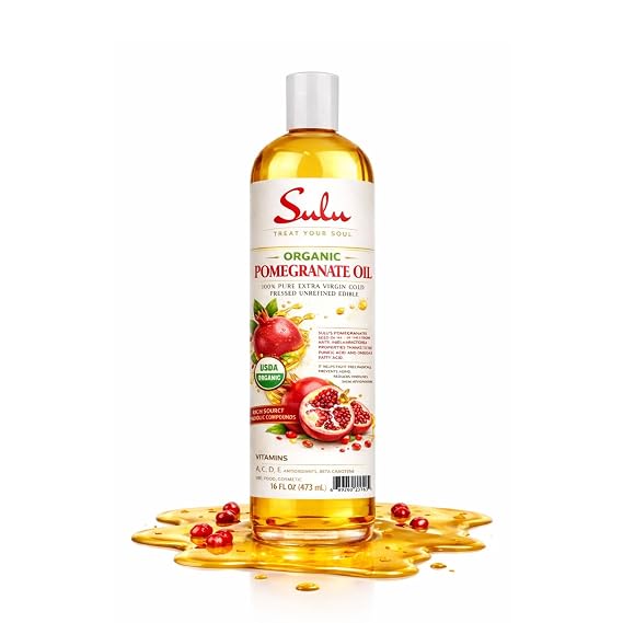 Pure Organic Cold Pressed Virgin Pomegranate Seed Oil-16 fl.oz