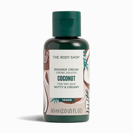 The Body Shop Coconut Shower Cream | Gentle For Dry & Sensitive Skin, 2 Oz