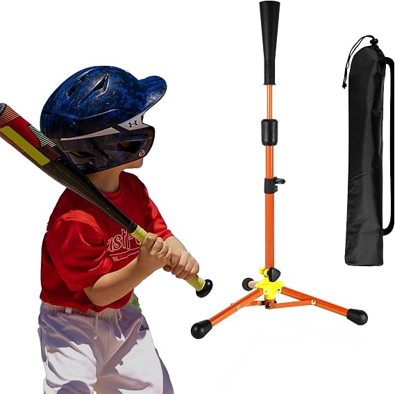 Wiseek 23.5 to 39.76 Inches Baseball Tee for Kids, Batting Tees for Baseball with Carry Bag, Portable Stable Tanner Tee, Baseball Training Equipment Aged 5-12, Softball Tee for Batting and Hitting