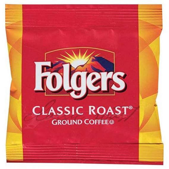 Folgers Classic Roast Medium Roast Ground Coffee, 150- .9 Ounce Fraction Packets, Frac Packs