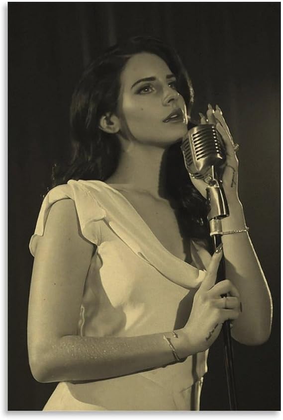 Lana Del Rey Poster 17 Canvas Poster Print Wall Art Oil Painting Modern Home Decor Birthday Gift Ready to Hang 12x18inch30x45cm