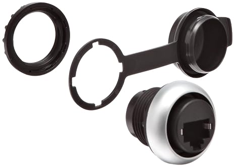 Eaton M22-RJ45-SA Bulkhead Interface, 22 mm Diameter Operators, RJ45 Ethernet Connector