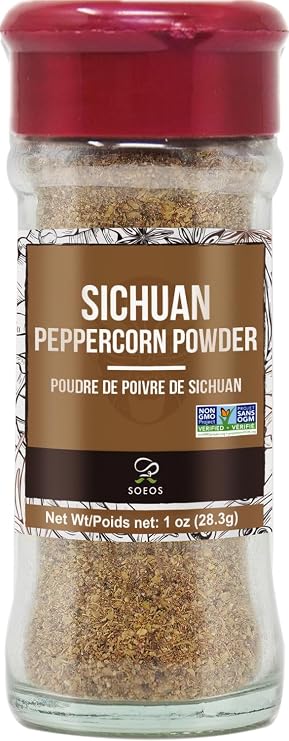 Soeos Sichuan Peppercorn Powder, 1 Ounce (28.3g), Non-GMO Verified