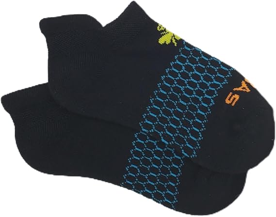 BOMBAS kids Originals Ankle Socks 3 pack, XS, Black/multicolor, X-Small