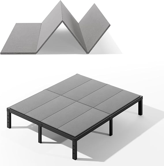 Bunkie Board Full, Under Mattress Support Board, Foldable Low Full Box Spring, Breathable Bunky Boards, Light & Thin & Noise Minimizing, Whole Bed Boards Design
