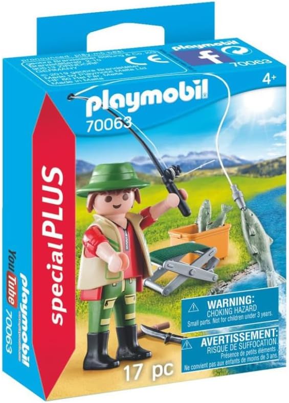 Playmobil 70063 Special Plus Fisherman, Fun Imaginative Role-Play, PlaySets Suitable for Children Ages 4+