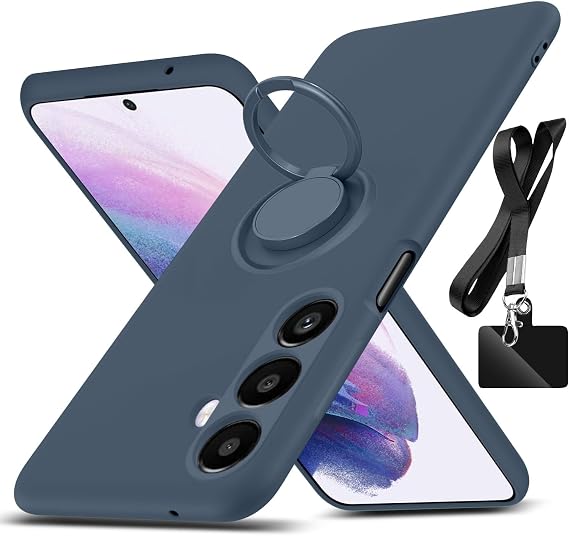 for Samsung Galaxy A14 5G Case,with 360Rotatable Ring Holder Blue