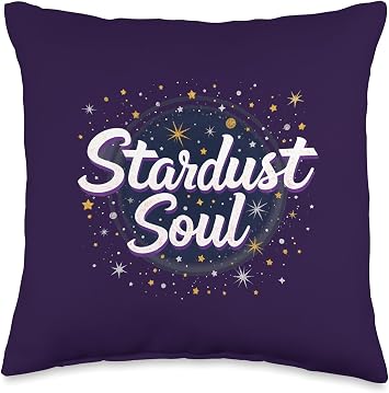 Stardust Soul Celestial Vibes Throw Pillow