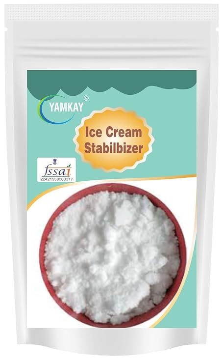 Yamkay Ice Cream Stabilizer 10.8 OZ - Improves Texture and Prevents Crystals | Ice Cream Improver | Thickeners | Soft Baking | Dough Improver | Tasty And Delicious (300 GM)