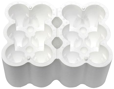 Polar Tech 749T Top Load 12 Wine/Champagne Bottle Foam Shipper