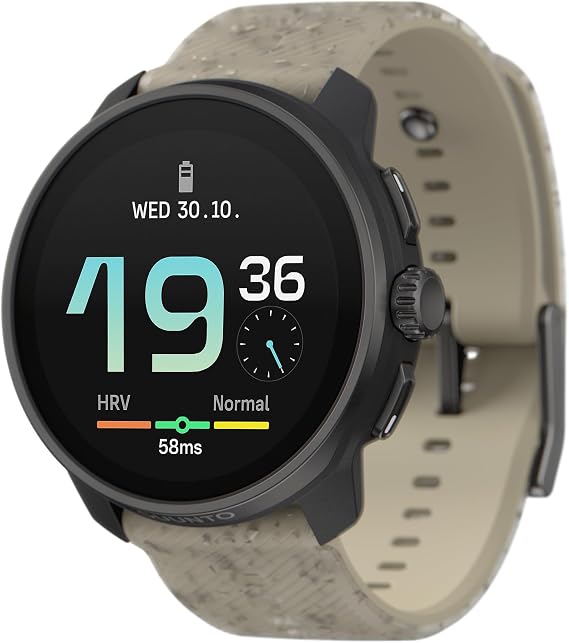 SUUNTO Race S GPS Sports Watch, 1.32 AMOLED 95+ Sports Modes, Gravel Gray | 9D Battery Life, Touchscreen, Dual-GNSS, Menstrual Cycle Care, Offline Maps, Training Metrics&Recovery Insights, SUUNTO App