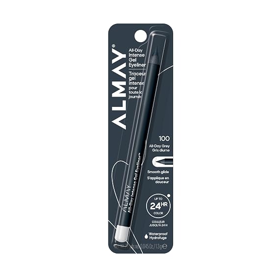 Almay All-Day Intense Gel Eyeliner, 100 All-Day Grey, 0.045 oz