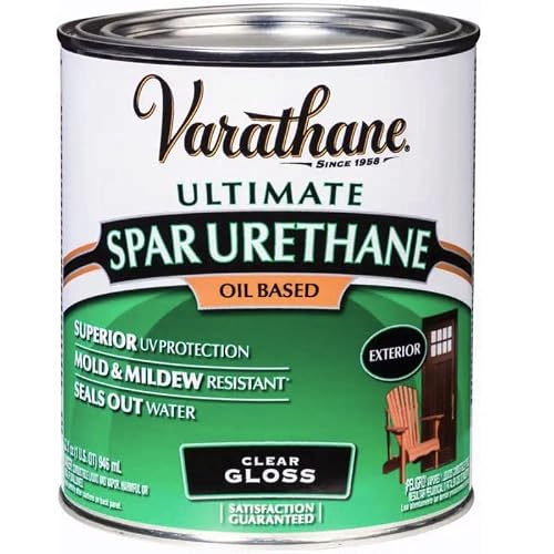 Varathane 242180H 1 Quart Crystal Clear Spar Urethane Exterior Oil Based Gloss2