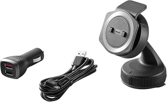 TomTom Rider Sat Nav Car Mounting Kit for all TomTom Rider Motorcycle Sat Navs, includes car dashboard mount, high speed dual charger and charging cable (check compatibility list below)